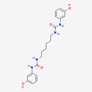 molecular formula C20H26N4O4 B12551970 N,N'-Hexane-1,6-diylbis[N'-(3-hydroxyphenyl)urea] CAS No. 174008-97-0