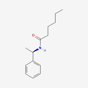 molecular formula C14H21NO B12551972 Hexanamide, N-[(1R)-1-phenylethyl]- CAS No. 191677-12-0
