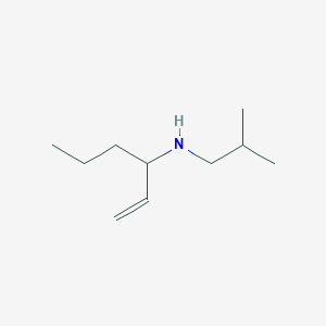 molecular formula C10H21N B12551983 1-Hexen-3-amine, N-(2-methylpropyl)- CAS No. 144608-83-3