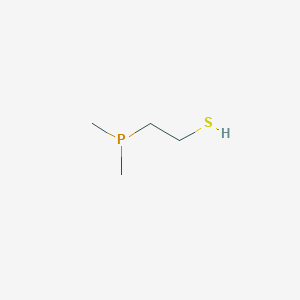 molecular formula C4H11PS B12551984 Ethanethiol, 2-(dimethylphosphino)- CAS No. 144040-42-6
