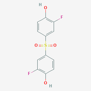molecular formula C12H8F2O4S B12551992 Phenol, 4,4'-sulfonylbis[2-fluoro- CAS No. 185418-28-4