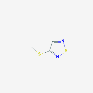molecular formula C3H4N2S2 B12551999 3-(Methylsulfanyl)-1,2,5-thiadiazole CAS No. 183803-83-0