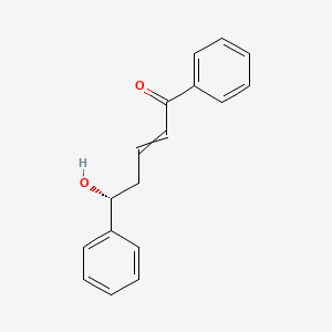 molecular formula C17H16O2 B12552049 (5R)-5-hydroxy-1,5-diphenylpent-2-en-1-one CAS No. 821775-48-8