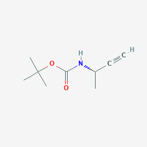 molecular formula C9H15NO2 B125521 (S)-Tert-butyl but-3-YN-2-ylcarbamate CAS No. 118080-79-8