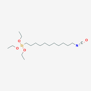 molecular formula C18H37NO4Si B12552114 Triethoxy(11-isocyanatoundecyl)silane CAS No. 144168-12-7