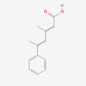 molecular formula C13H14O2 B12552142 3-Methyl-5-phenylhexa-2,4-dienoic acid CAS No. 175410-01-2