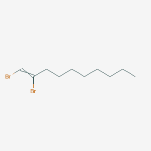 molecular formula C10H18Br2 B12552182 1,2-Dibromodec-1-ene CAS No. 142799-51-7