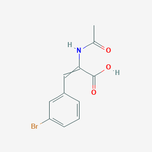 molecular formula C11H10BrNO3 B12552199 2-Propenoic acid, 2-(acetylamino)-3-(3-bromophenyl)-, (2Z)- CAS No. 186803-03-2
