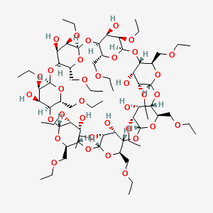 molecular formula C70H126O35 B1255220 Heptakis(2,6-di-O-ethyl)-beta-cyclodextrin 