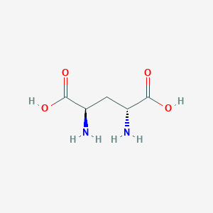 molecular formula C5H10N2O4 B12552201 D-Glutamic acid, 4-amino-, (4R)- CAS No. 189938-24-7