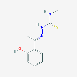 molecular formula C10H13N3OS B12552233 N-Methyl-2-[1-(6-oxocyclohexa-2,4-dien-1-ylidene)ethyl]hydrazine-1-carbothioamide 