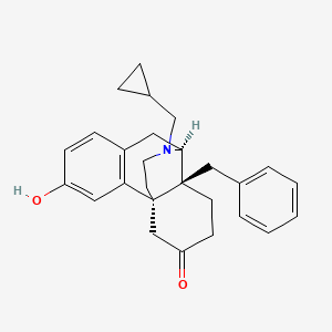 molecular formula C27H31NO2 B1255235 (1S,9S,10S)-10-benzyl-17-(cyclopropylmethyl)-4-hydroxy-17-azatetracyclo[7.5.3.01,10.02,7]heptadeca-2(7),3,5-trien-13-one 