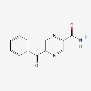 molecular formula C12H9N3O2 B12552386 Pyrazinecarboxamide, 5-benzoyl- CAS No. 147425-80-7
