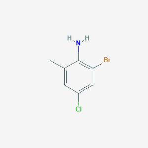 molecular formula C7H7BrClN B125524 2-Bromo-4-chloro-6-methylaniline CAS No. 146948-68-7