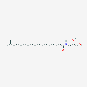 molecular formula C21H43NO3 B12552481 N-(2,3-Dihydroxypropyl)-16-methylheptadecanamide CAS No. 184414-34-4