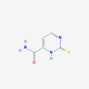 molecular formula C5H5N3OS B125525 2-Mercapto-4-pyrimidinecarboxamide CAS No. 155957-51-0
