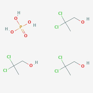 molecular formula C9H21Cl6O7P B12552508 Phosphoric acid--2,2-dichloropropan-1-ol (1/3) CAS No. 185030-32-4