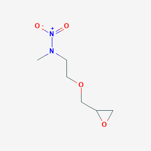 molecular formula C6H12N2O4 B12552510 N-Methyl-N-{2-[(oxiran-2-yl)methoxy]ethyl}nitramide CAS No. 177480-73-8