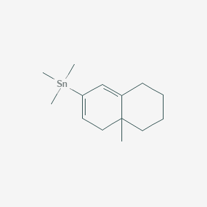 molecular formula C14H24Sn B12552514 Trimethyl(4a-methyl-4,4a,5,6,7,8-hexahydronaphthalen-2-yl)stannane CAS No. 142273-45-8