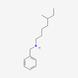 molecular formula C15H25N B12552545 N-Benzyl-5-methylheptan-1-amine CAS No. 193287-81-9