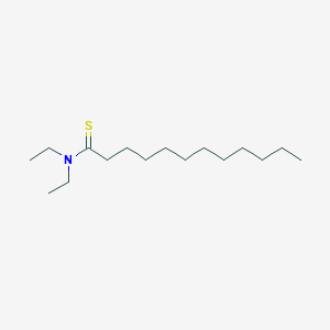 molecular formula C16H33NS B12552556 Dodecanethioamide, N,N-diethyl- CAS No. 143593-91-3