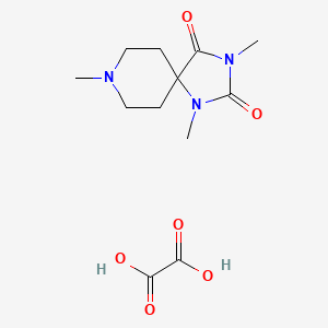 molecular formula C12H19N3O6 B12552581 Oxalic acid;1,3,8-trimethyl-1,3,8-triazaspiro[4.5]decane-2,4-dione CAS No. 143823-31-8