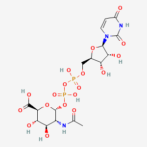 (2s,3s,4r,5r,6r)-5-Acetamido-6-[[[(2r,3s,4r,5r)-5-(2,4-Dioxopyrimidin-1-Yl)-3,4-Dihydroxy-Oxolan-2-Yl]methoxy-Hydroxy-Phosphoryl]oxy-Hydroxy-Phosphoryl]oxy-3,4-Dihydroxy-Oxane-2-Carboxylic Acid