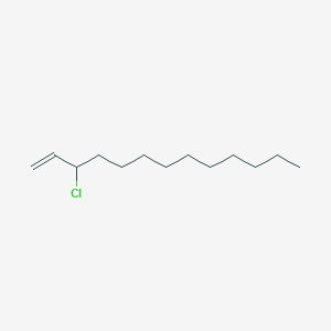 molecular formula C13H25Cl B12552694 1-Tridecene, 3-chloro- CAS No. 146548-52-9