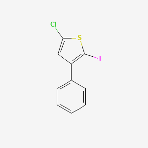 molecular formula C10H6ClIS B12552728 Thiophene, 5-chloro-2-iodo-3-phenyl- CAS No. 143203-11-6