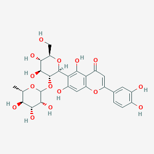 molecular formula C27H30O15 B1255274 Isoorientin 2''-O-rhamnoside 