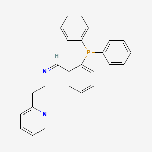 molecular formula C26H23N2P B12552758 2-Pyridineethanamine, N-[[2-(diphenylphosphino)phenyl]methylene]- CAS No. 163727-46-6