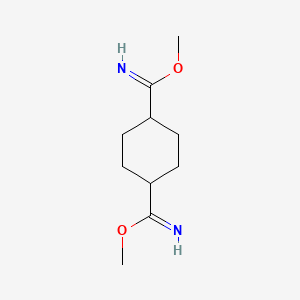 molecular formula C10H18N2O2 B12552792 Dimethyl cyclohexane-1,4-dicarboximidate CAS No. 144077-85-0