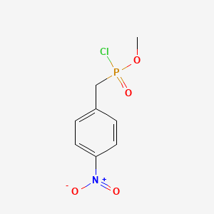 molecular formula C8H9ClNO4P B12552794 Methyl [(4-nitrophenyl)methyl]phosphonochloridate CAS No. 167700-91-6