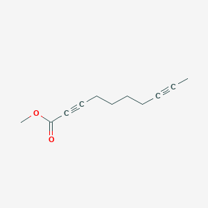 molecular formula C11H14O2 B12552813 2,8-Decadiynoic acid, methyl ester CAS No. 144534-42-9