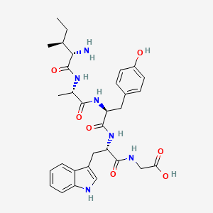 molecular formula C31H40N6O7 B12552833 L-Isoleucyl-L-alanyl-L-tyrosyl-L-tryptophylglycine CAS No. 143313-25-1