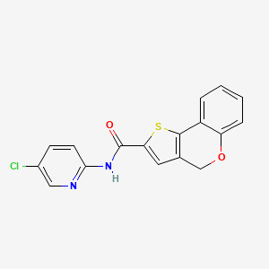 molecular formula C17H11ClN2O2S B1255286 N-(5-chloro-2-pyridinyl)-4H-thieno[3,2-c][1]benzopyran-2-carboxamide 