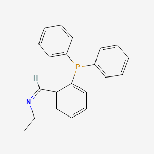 molecular formula C21H20NP B12552863 Ethanamine, N-[[2-(diphenylphosphino)phenyl]methylene]- CAS No. 145533-43-3
