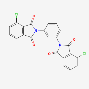 molecular formula C22H10Cl2N2O4 B12552876 2,2'-(1,3-Phenylene)bis(4-chloro-1H-isoindole-1,3(2H)-dione) CAS No. 148935-95-9