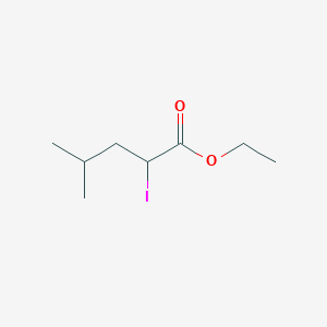 molecular formula C8H15IO2 B12552890 Ethyl 2-iodo-4-methylpentanoate CAS No. 161518-66-7