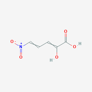molecular formula C5H5NO5 B12552912 2-Hydroxy-5-nitropenta-2,4-dienoic acid CAS No. 143794-95-0
