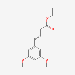 molecular formula C14H18O4 B12552918 Ethyl 4-(3,5-dimethoxyphenyl)but-3-enoate CAS No. 193804-85-2