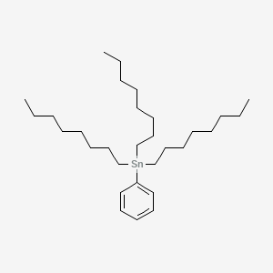 molecular formula C30H56Sn B12552926 Trioctyl(phenyl)stannane CAS No. 143363-50-2