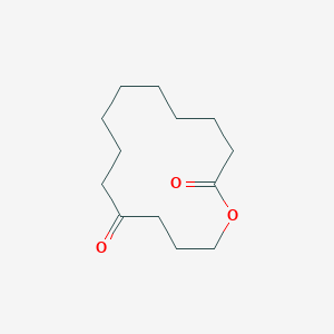 molecular formula C13H22O3 B12552962 1-Oxacyclotetradecane-2,11-dione CAS No. 143662-20-8
