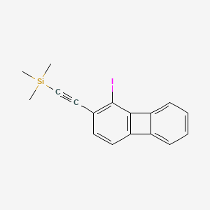 molecular formula C17H15ISi B12552985 [(1-Iodobiphenylen-2-yl)ethynyl](trimethyl)silane CAS No. 144192-97-2