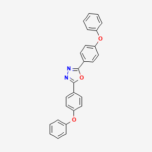 molecular formula C26H18N2O3 B12552998 2,5-Bis(4-phenoxyphenyl)-1,3,4-oxadiazole CAS No. 151426-53-8
