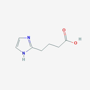 molecular formula C7H10N2O2 B12552999 4-(1H-Imidazol-2-YL)butanoic acid CAS No. 178388-80-2