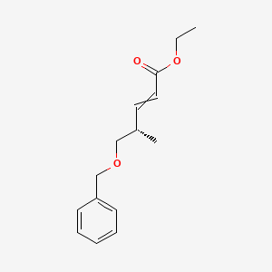 molecular formula C15H20O3 B12553001 Ethyl (4S)-5-(benzyloxy)-4-methylpent-2-enoate CAS No. 192388-25-3