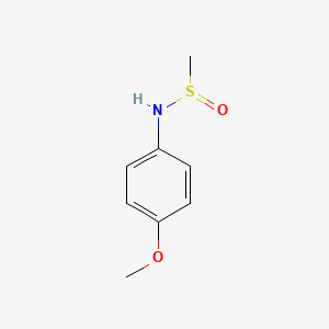molecular formula C8H11NO2S B12553011 N-(4-Methoxyphenyl)methanesulfinamide CAS No. 181651-40-1