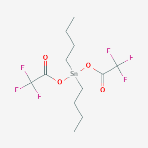 molecular formula C12H18F6O4Sn B1255302 Tin dibutylditrifluoroacetate CAS No. 52112-09-1