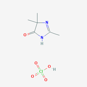 molecular formula C6H11ClN2O5 B12553045 perchloric acid;2,4,4-trimethyl-1H-imidazol-5-one CAS No. 144647-61-0